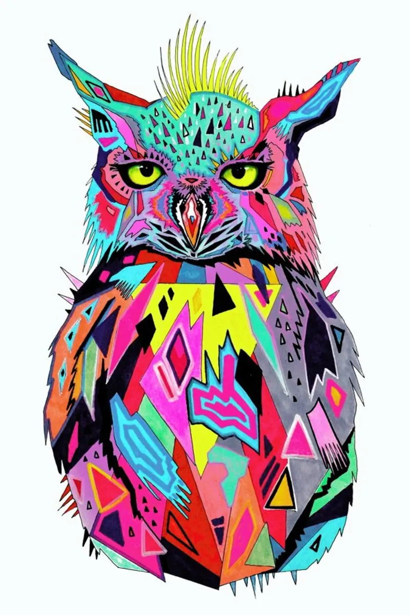 Abstract Owl pellicola backlit da Pixie Cold