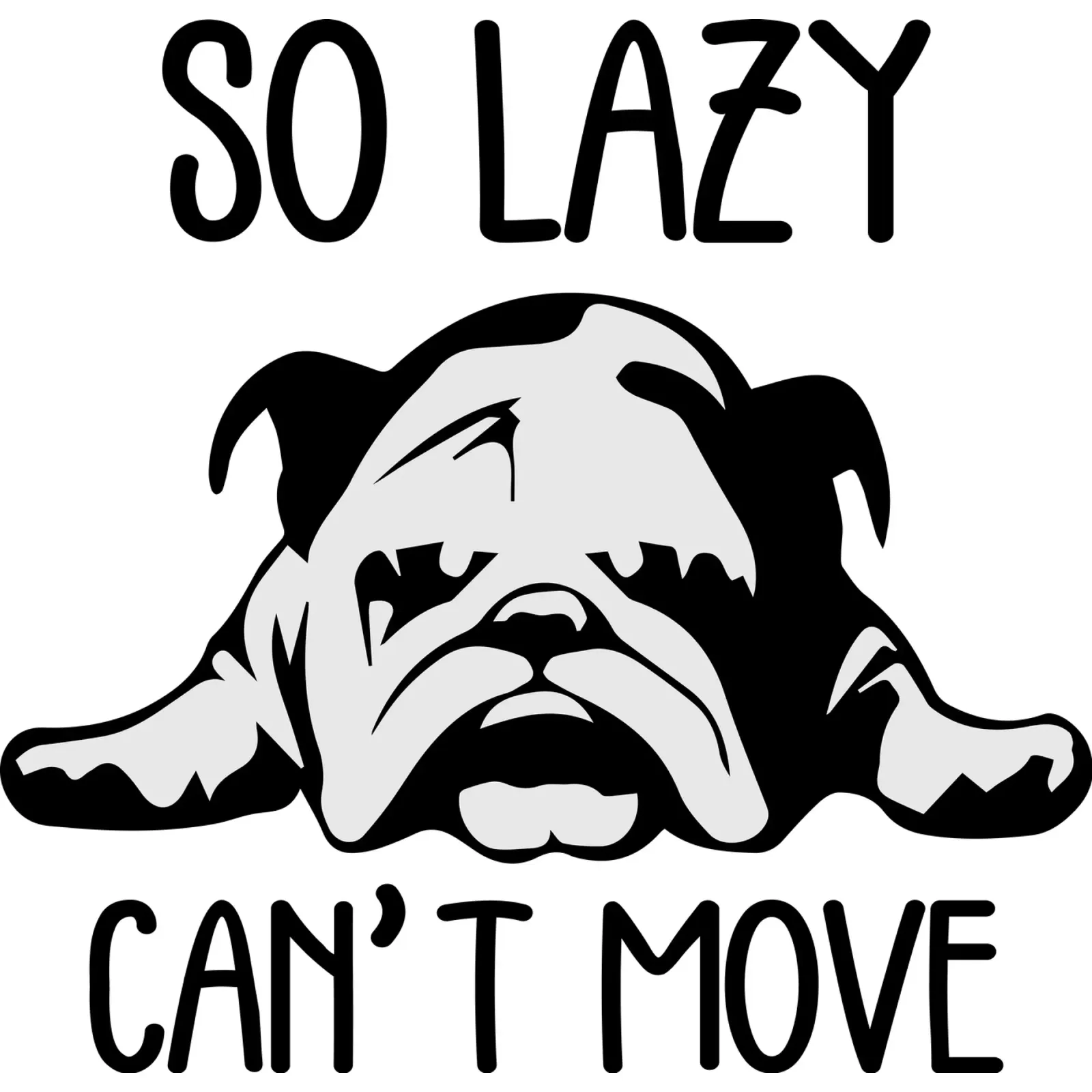 dog so lazy can't move hahnemühle by ririedis