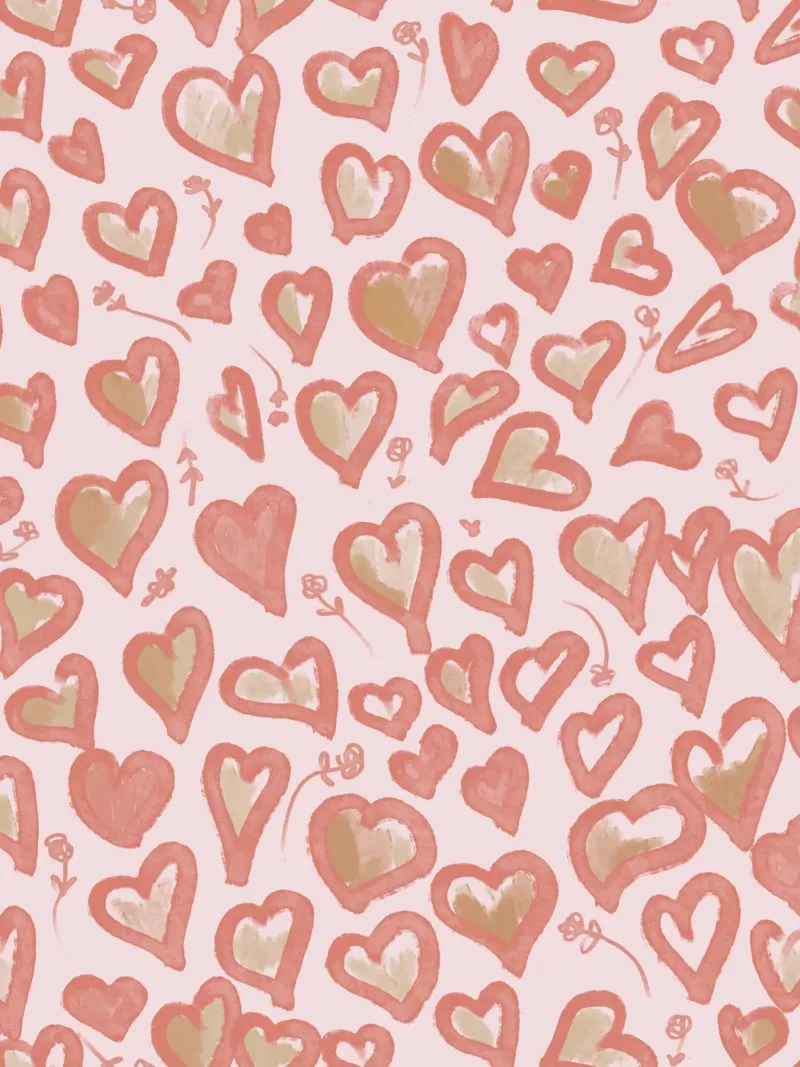 Lazy Love Hearts carta hahnemühle da anisillustration