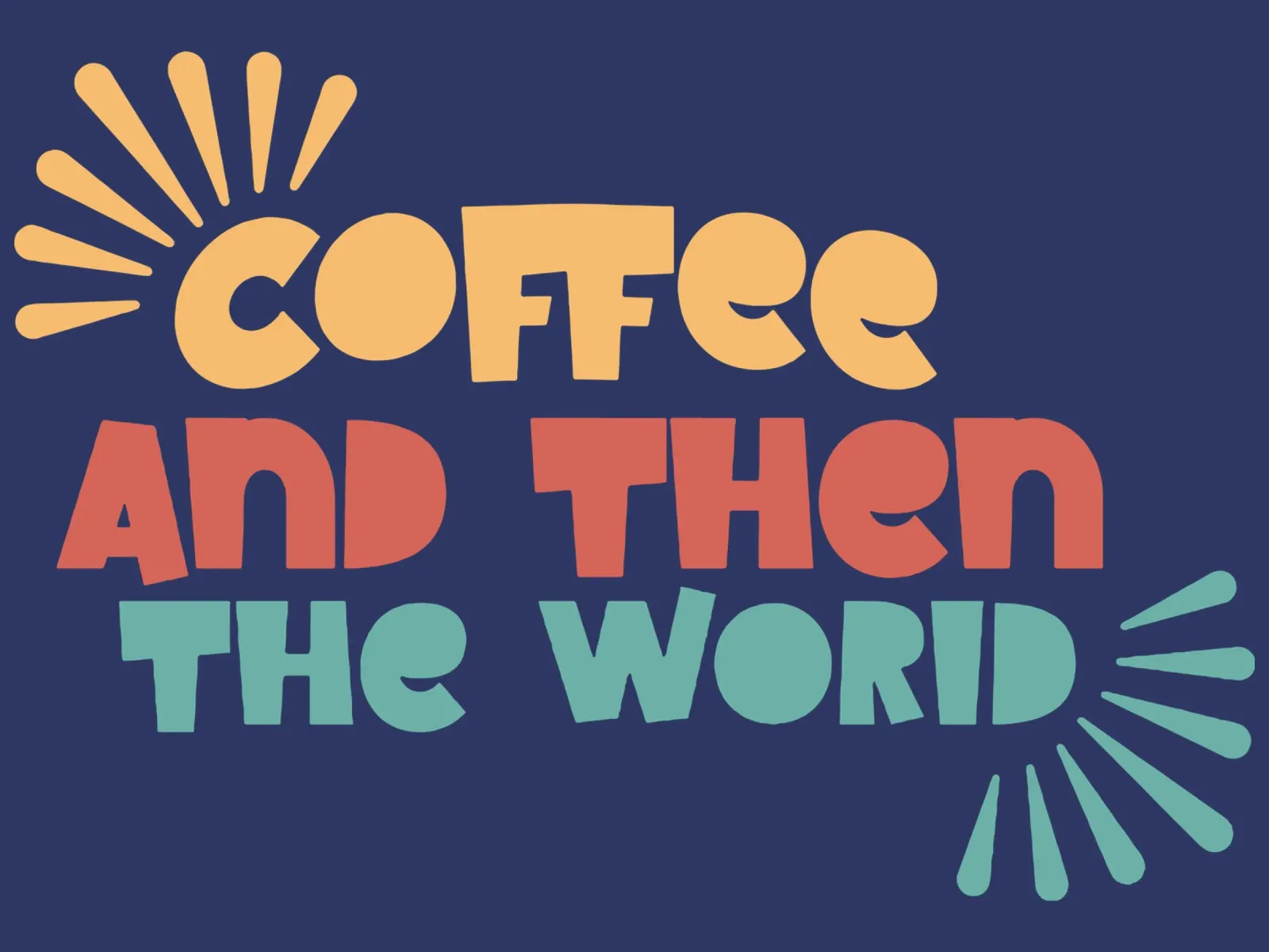 Il caffè e poi il mondo pellicola backlit da Gunawan Rb