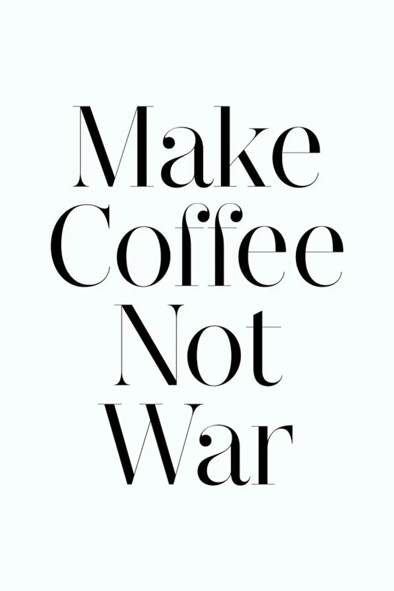 coffee alluminio dibond da Mottos by Sinan Saydik