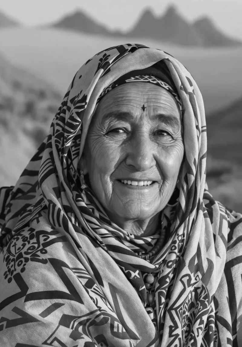 Anzar - Ritratto di una donna amazigh poster da Amazigh