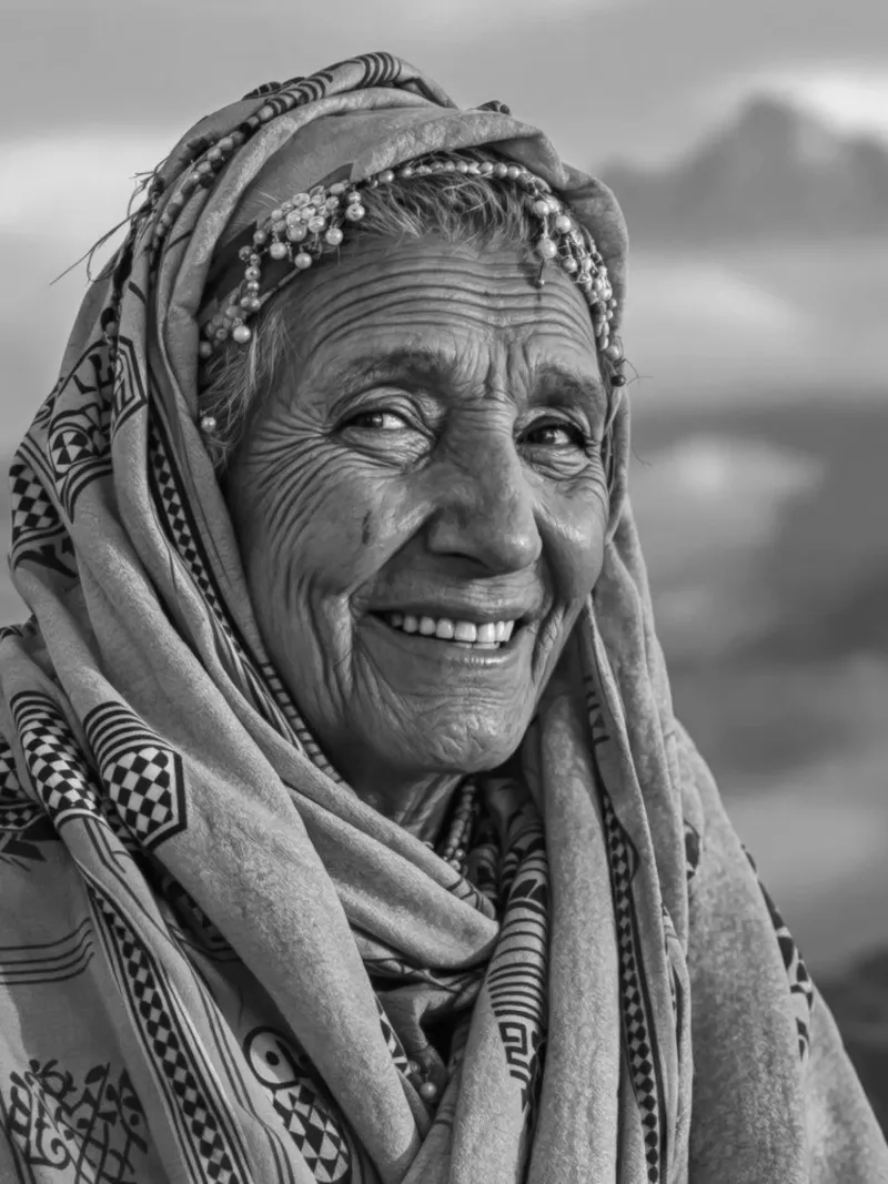 Imane - Ritratto di una donna amazigh tela con Cornice a cassetta da Amazigh