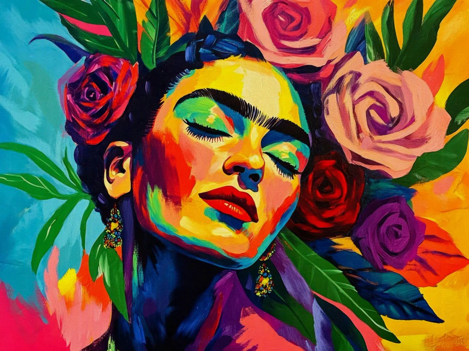 Die florale Umarmung Poster von Modern Muse