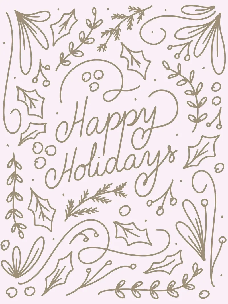 Happy Holidays pellicola backlit da anisillustration