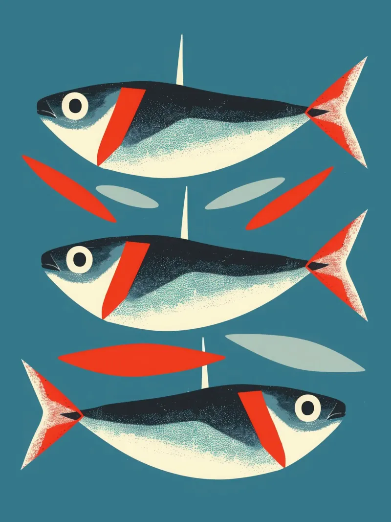 Three decorative fish for the kitchen hahnemühle by Autofocus