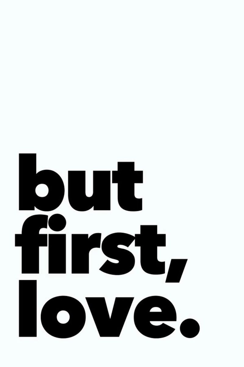 first love Poster von Mottos by Sinan Saydik