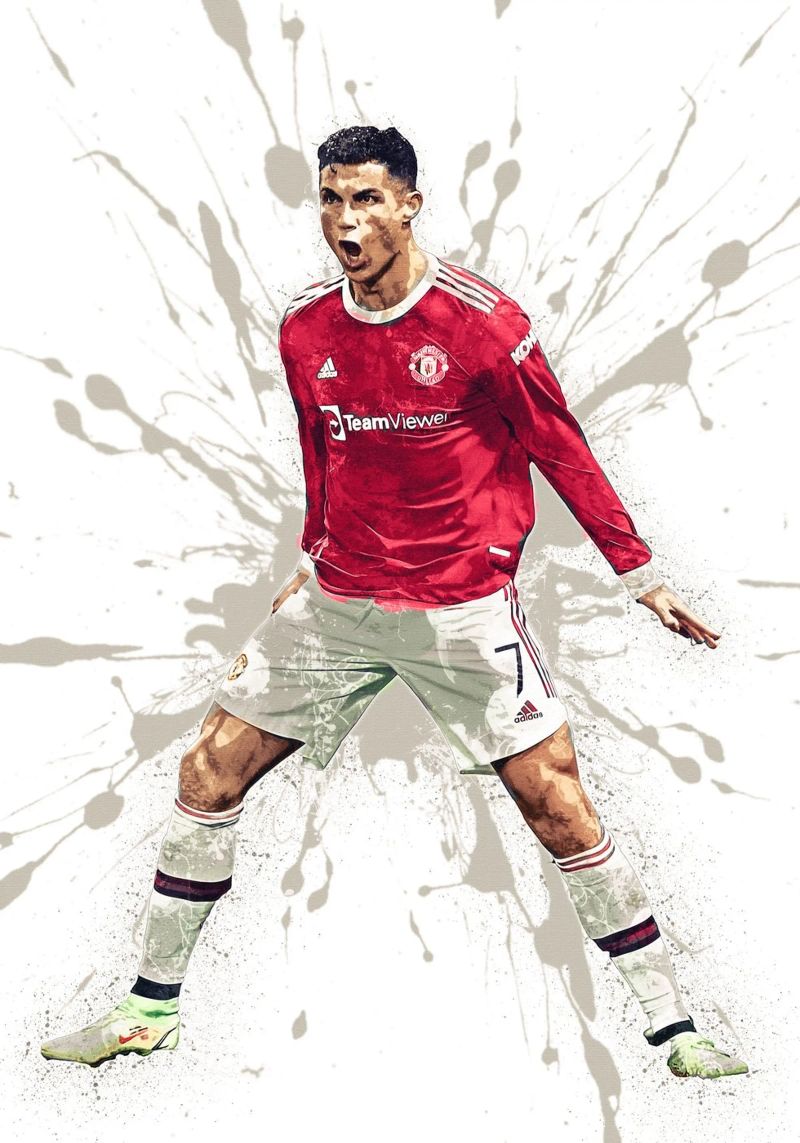 Cristiano Ronaldo Manchester united Poster von tenten