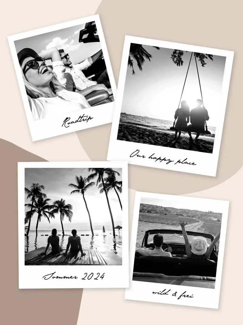 Travel Story poster with wooden frame by WORTSPIEL