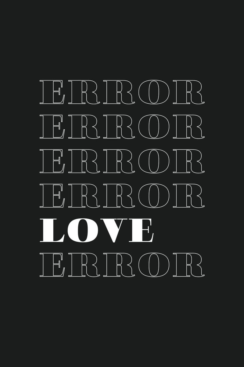 error error love error pellicola backlit da Daily Inspiration