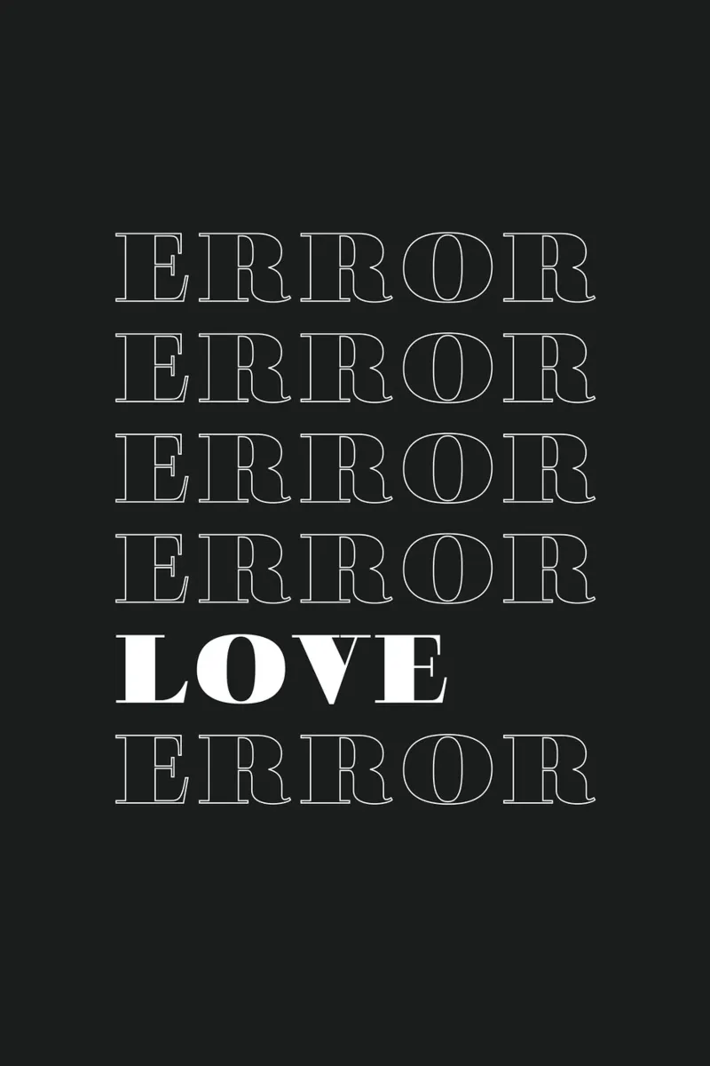 error error love error tela da Daily Inspiration