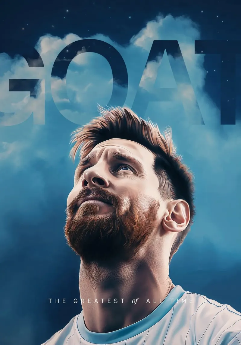 Lionel Messi is the GOAT Art plexiglass da Lootprint