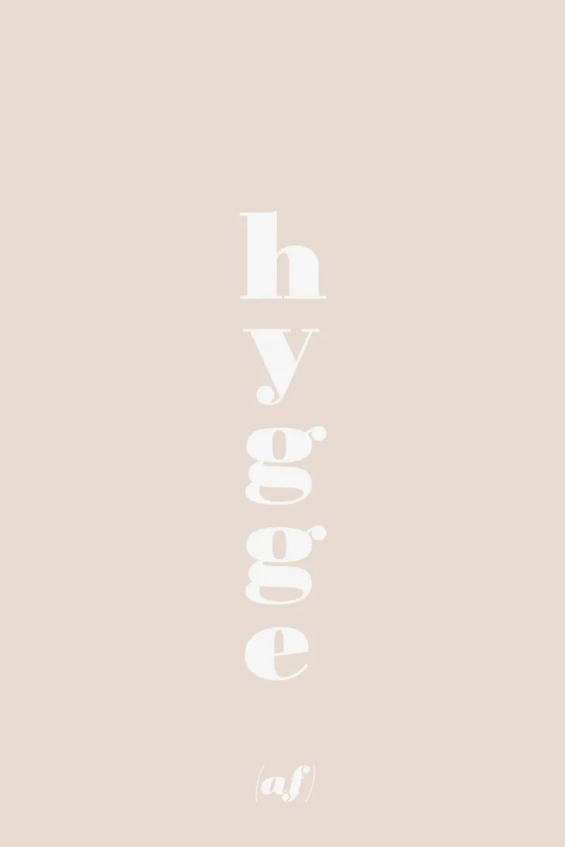 hygge (af) poster with aluminum frame by Daily Inspiration