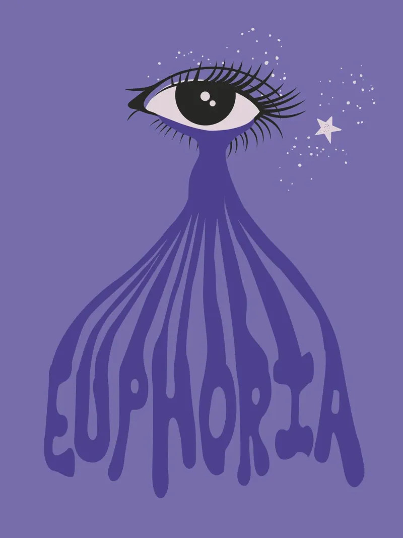 Euphoria poster con telaio in alluminio da 2toastdesign