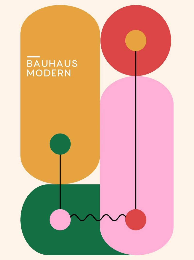 Bauhaus Modern Art Poster von Whole©