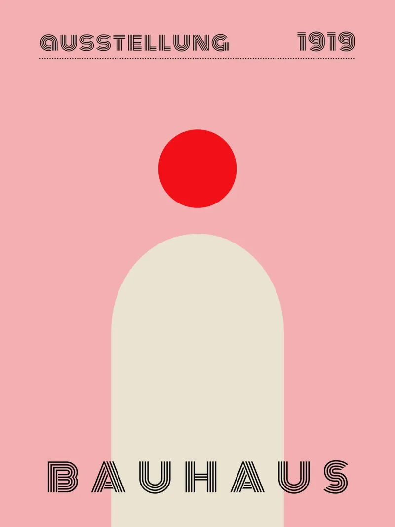 Bauhaus Minimal Rosso pellicola backlit da Whole©