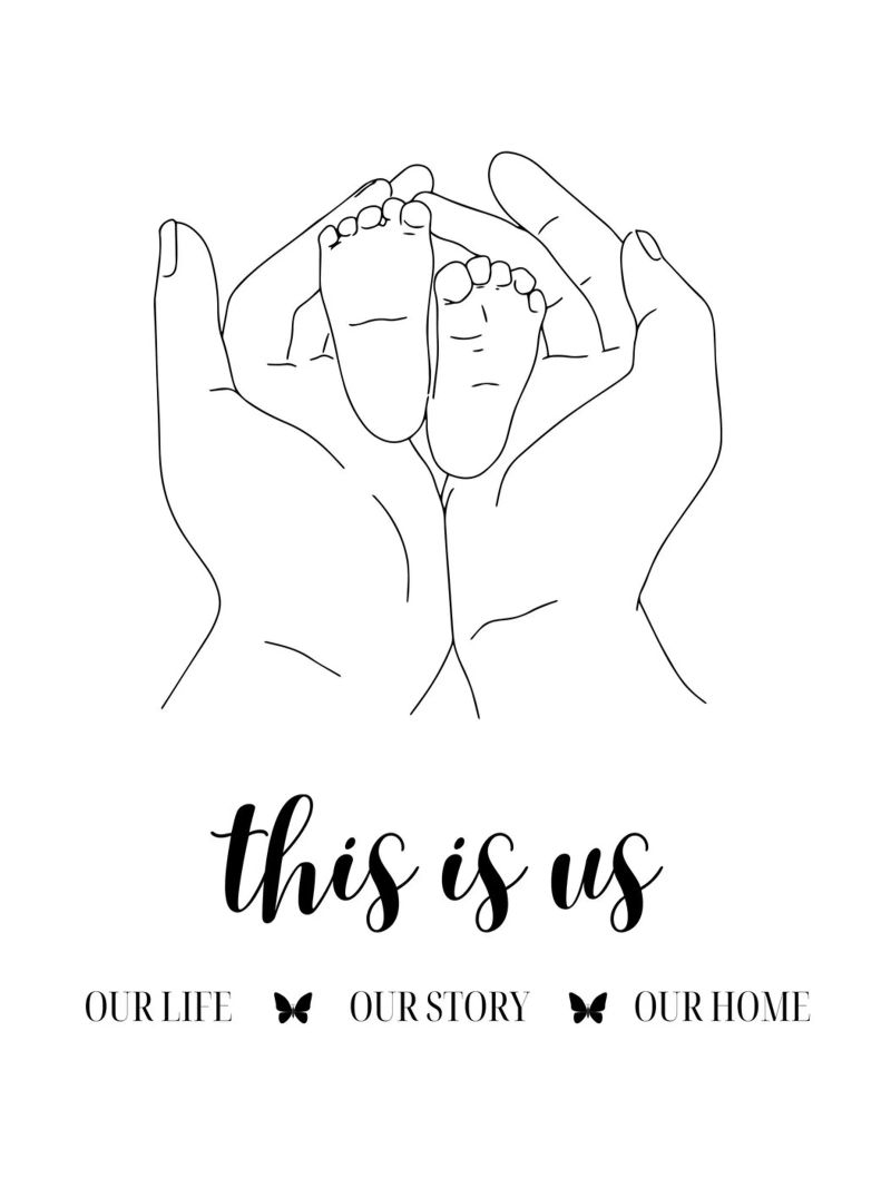 C'est nous NOTRE VIE NOTRE HISTOIRE NOTRE MAISON poster de ArtDesign by KBK