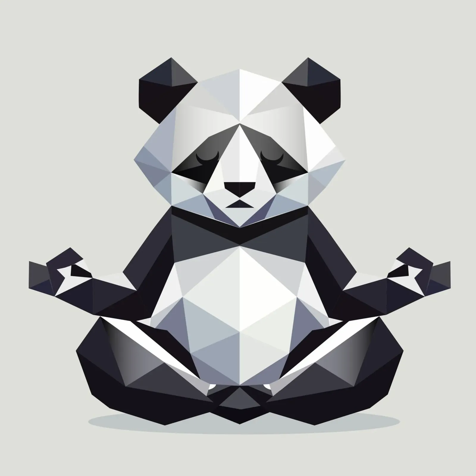 L'orso panda fa meditazione - pace ed equilibrio carta hahnemühle da namosh