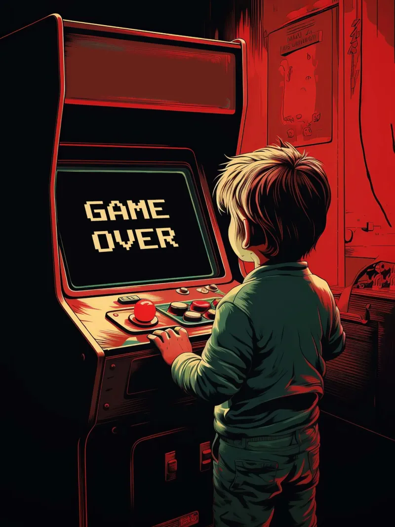 Game over pellicola backlit da 2toastdesign