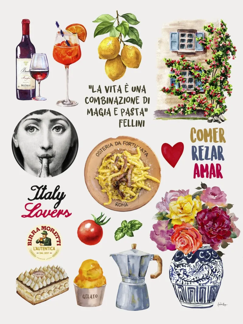 Fellini poster with aluminum frame by Ana Paula Hoppe