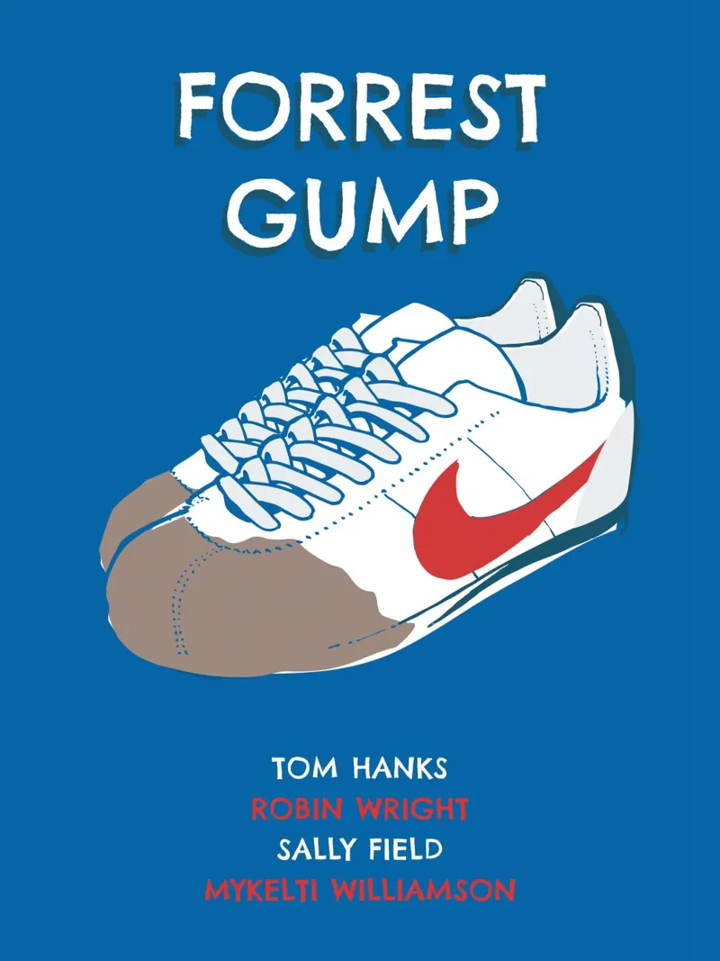 Gump sneakers poster con telaio in alluminio da 2toastdesign