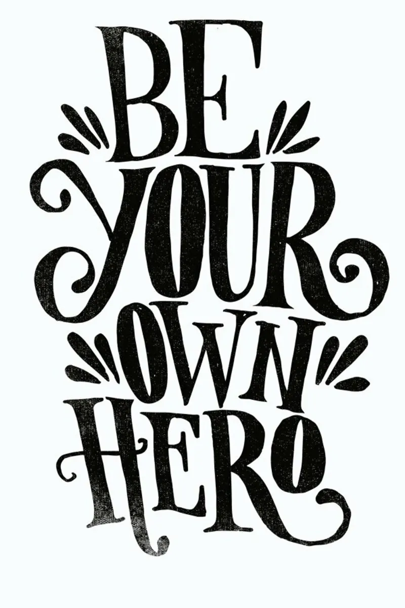 Be Your Own Hero plexiglass da Matthew Taylor Wilson