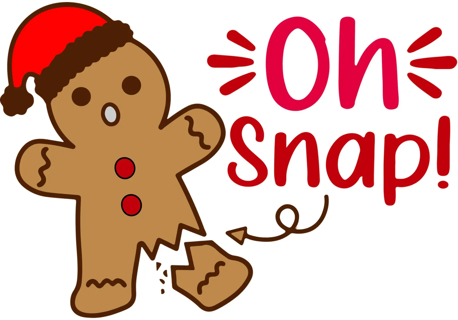 Oh Snap Gingerbread Christmas Cake canvas by onefeelshop