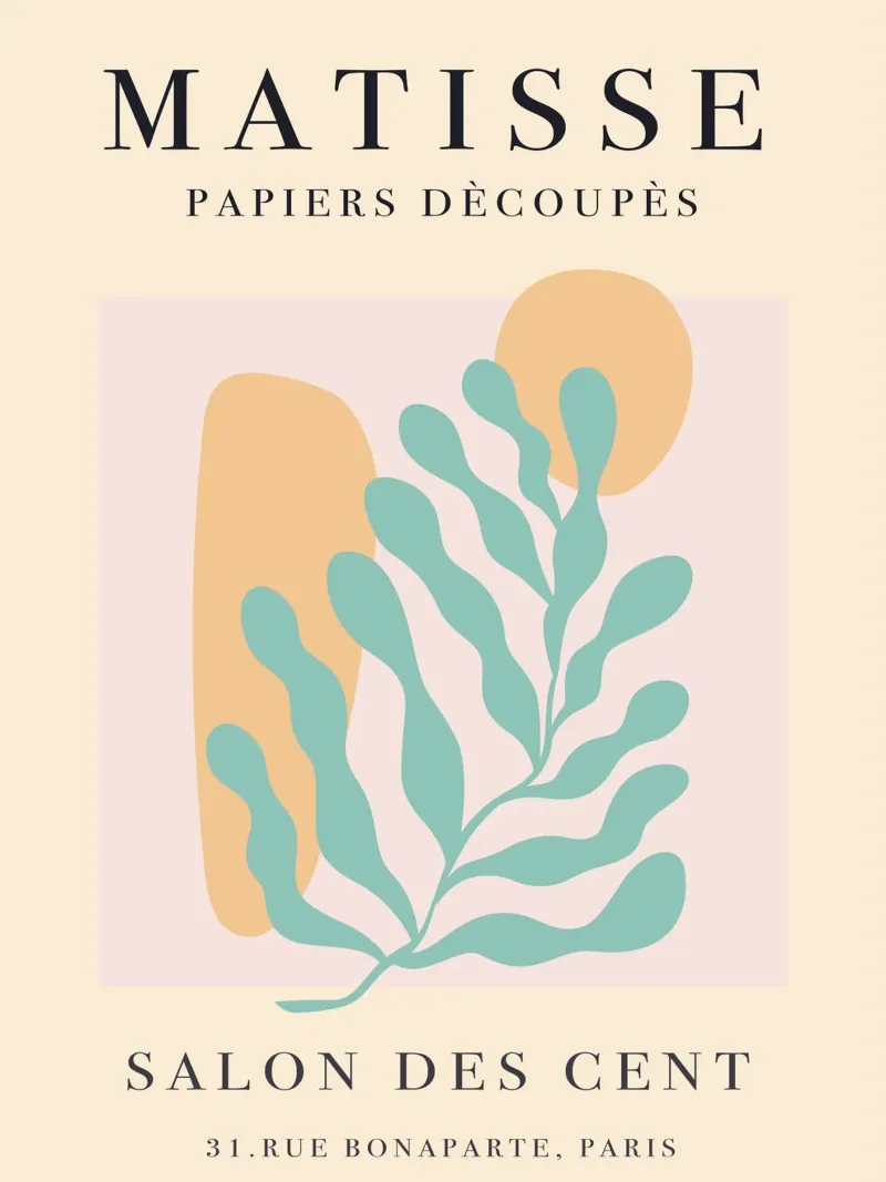Poster di Matisse - Design artistico retrò pellicola backlit da Whole©