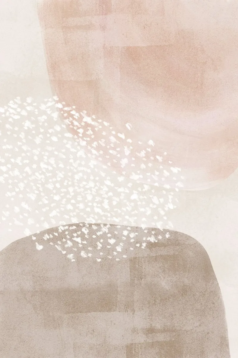 Abstract Soft Muted Colors canvas by Melloi Art Print