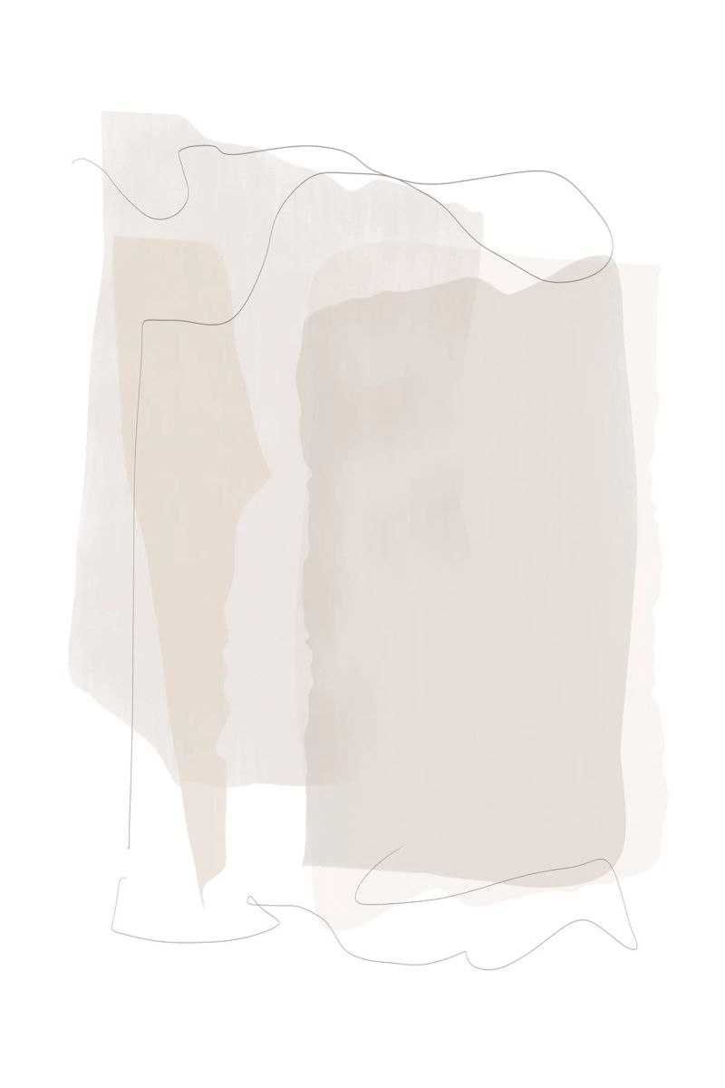 Minimal Abstract Layers canvas by Melloi Art Print