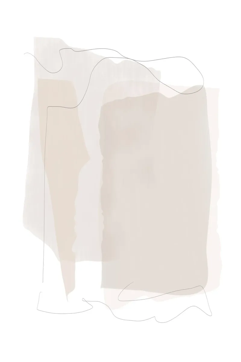 Minimale abstracte lagen canvas van Melloi Art Print