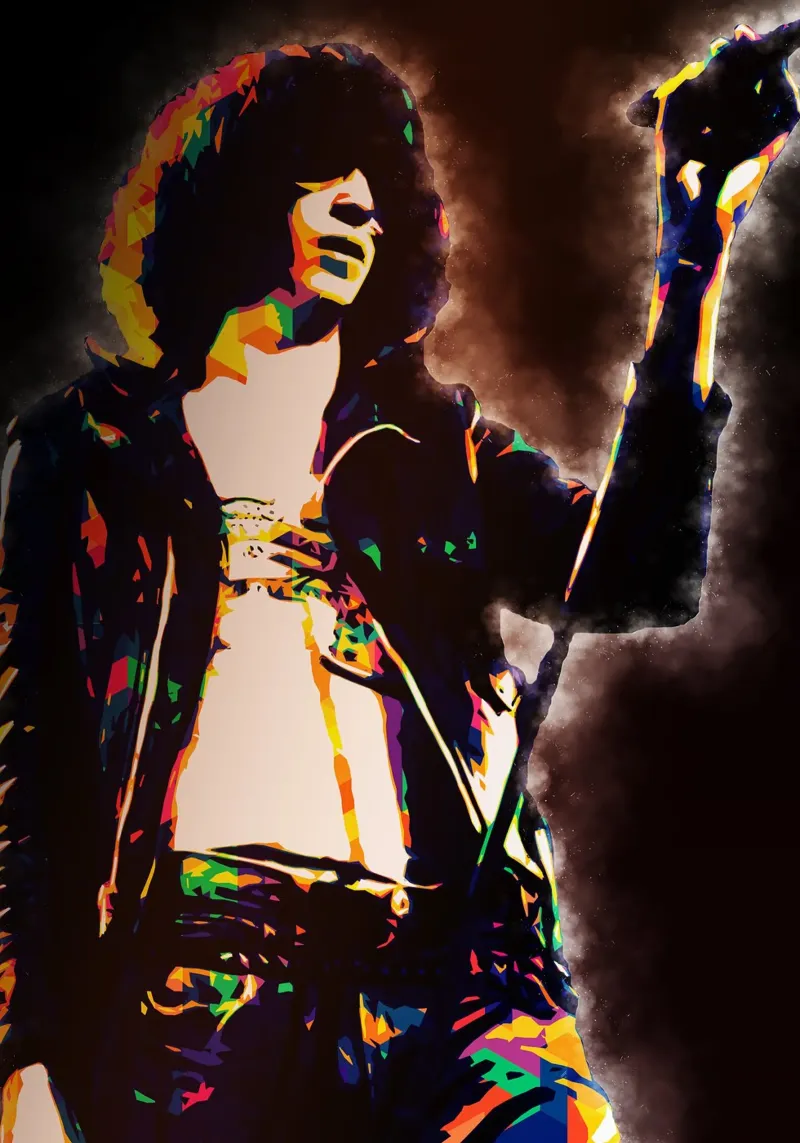 Arte di Joey Ramone pellicola backlit da neonartroom