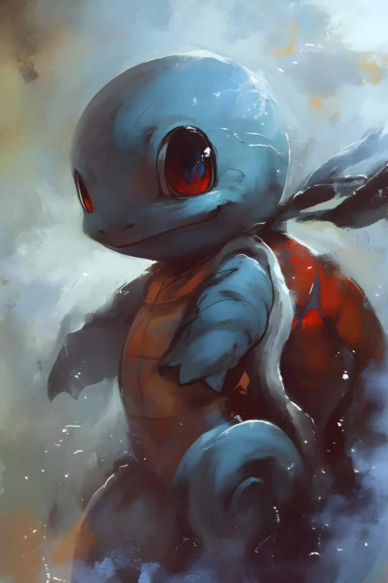 Squirtle poster con telaio in plastica da CreativeStudio