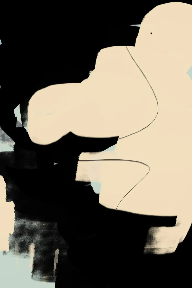 Abstract Noir Drama alluminio dibond da nileshkikuuchise