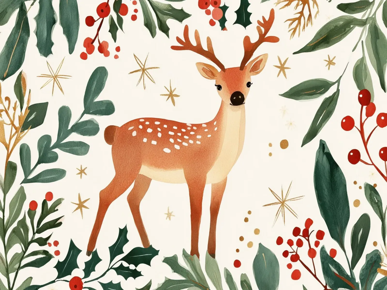 Christmas Deer pellicola backlit da treechild