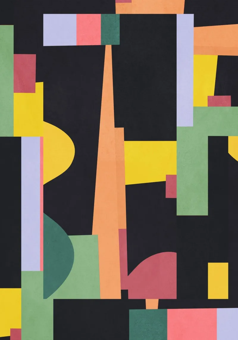 Arte astratta geometrica colorata 19 poster da Gaite