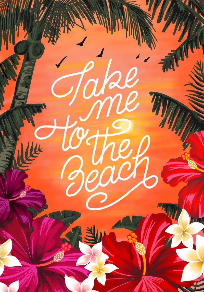 Take me to the Beach pellicola backlit da anisillustration
