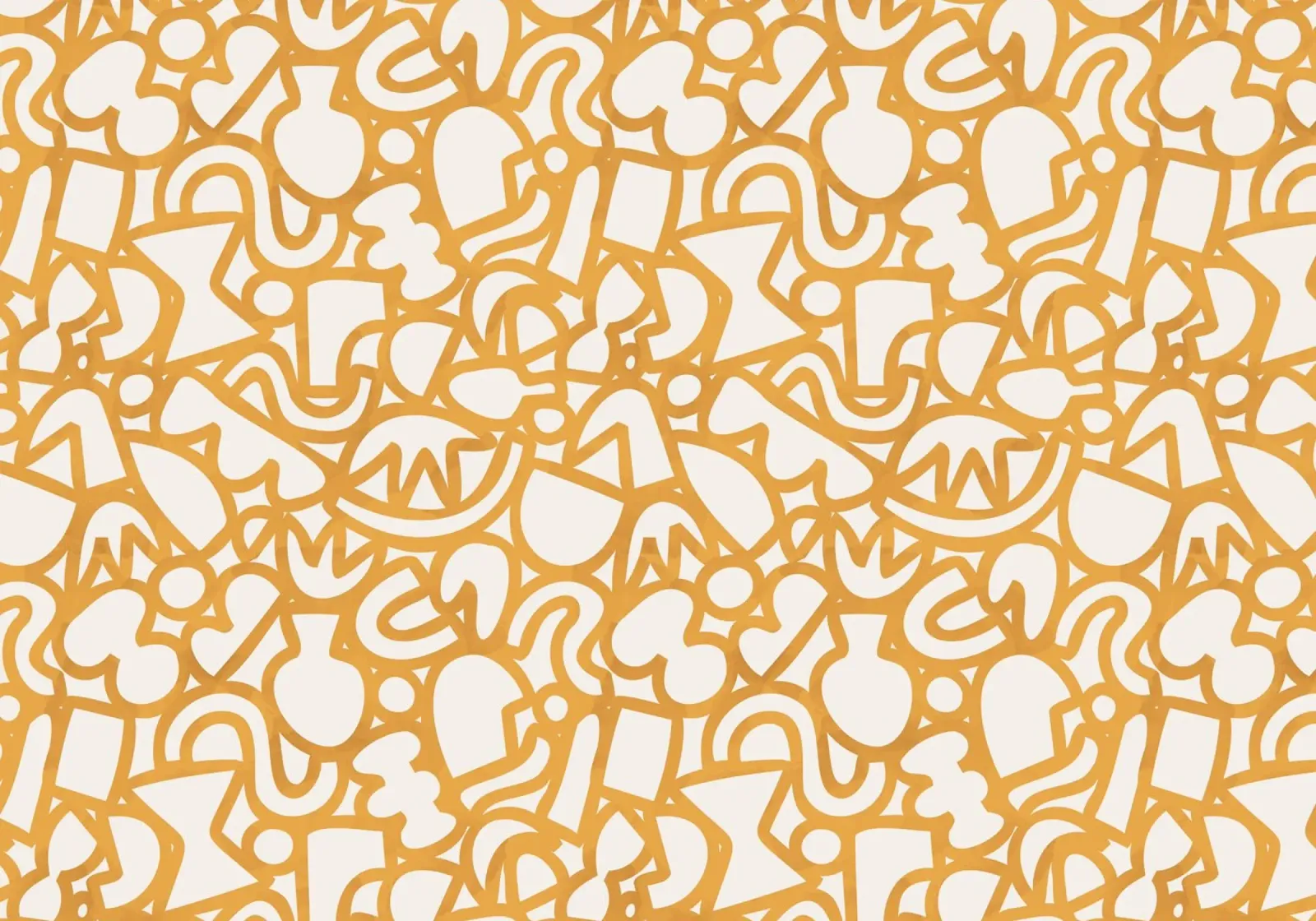 Dancing Shapes (Yellow) carta hahnemühle da treechild