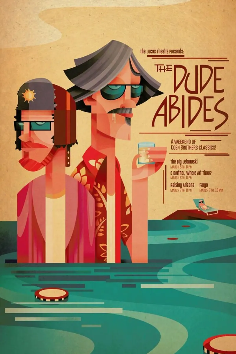The Dude Abides canvas by Sean Loose