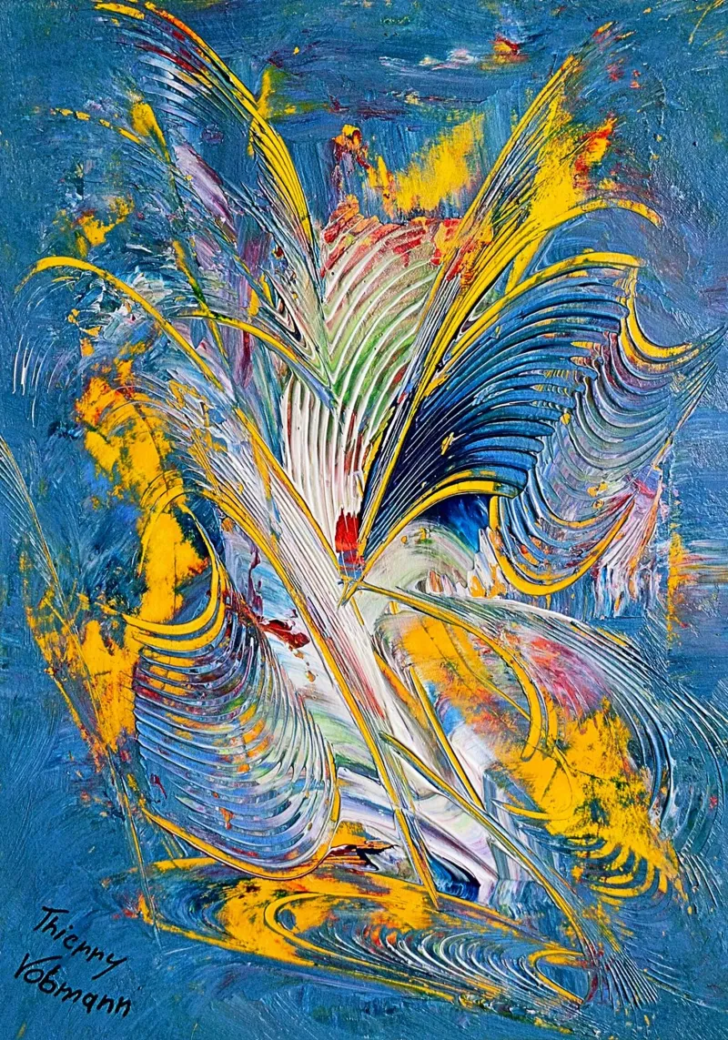 ideal gift 81 poster con telaio in plastica da Thierry Vobmann Abstract painting