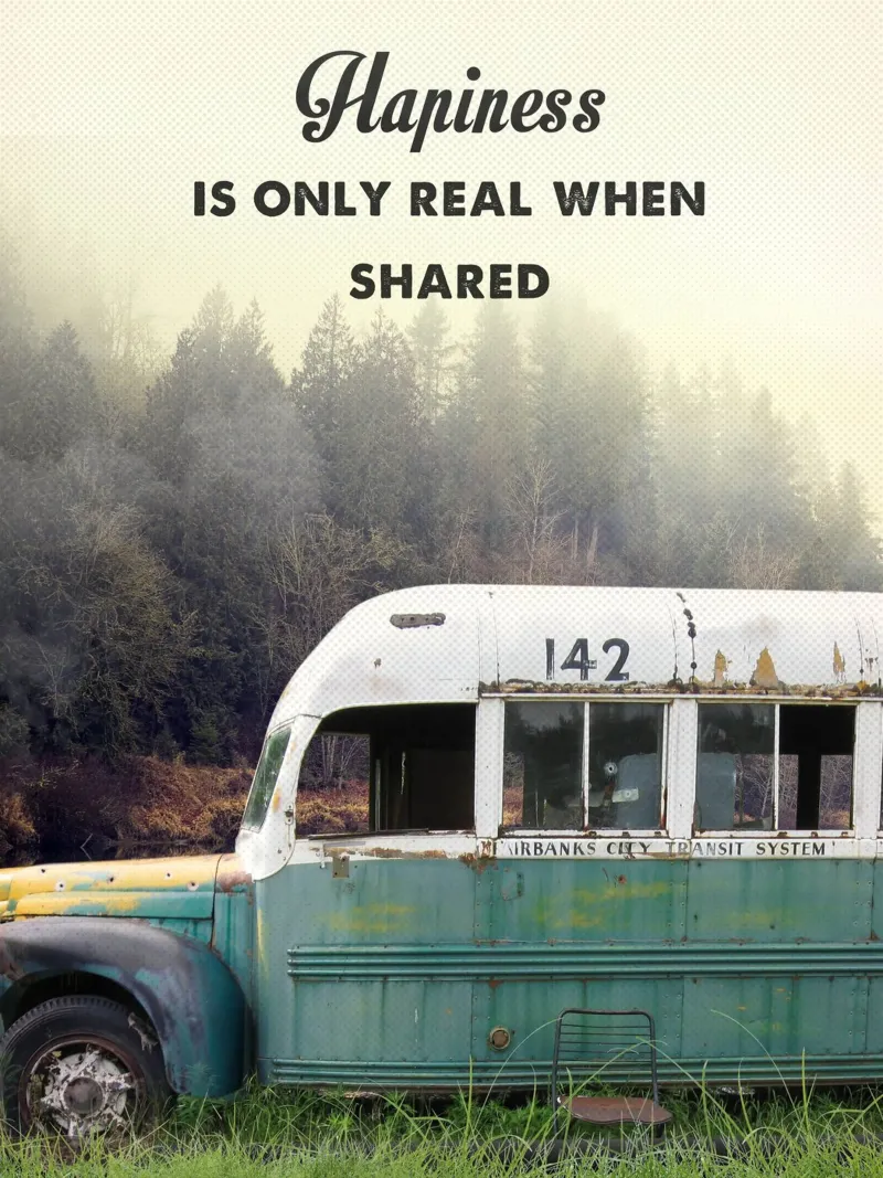 Into the wild poster met kunststof frame van 2toastdesign