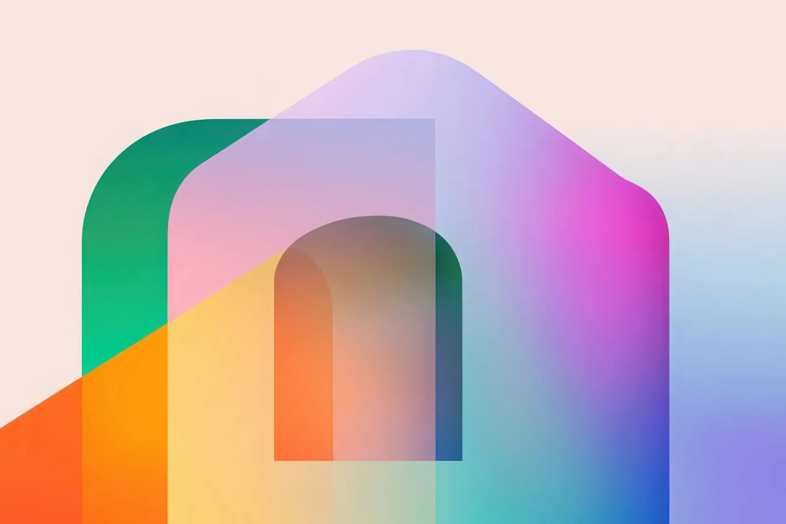 Forme geometriche colorate alluminio dibond da Geometric