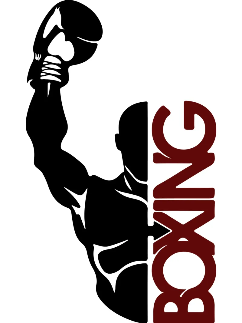 silhouette della boxe pellicola backlit da ririedis