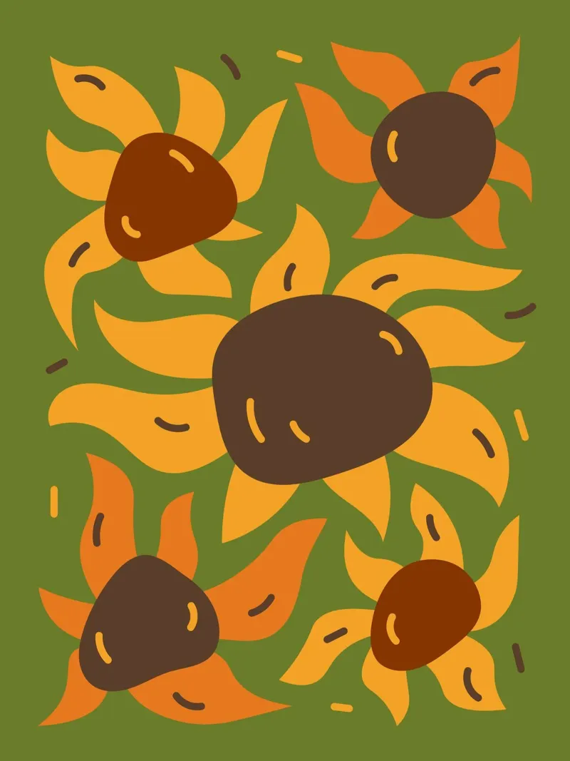 Five Sunflower-like pellicola backlit da LisaArtes