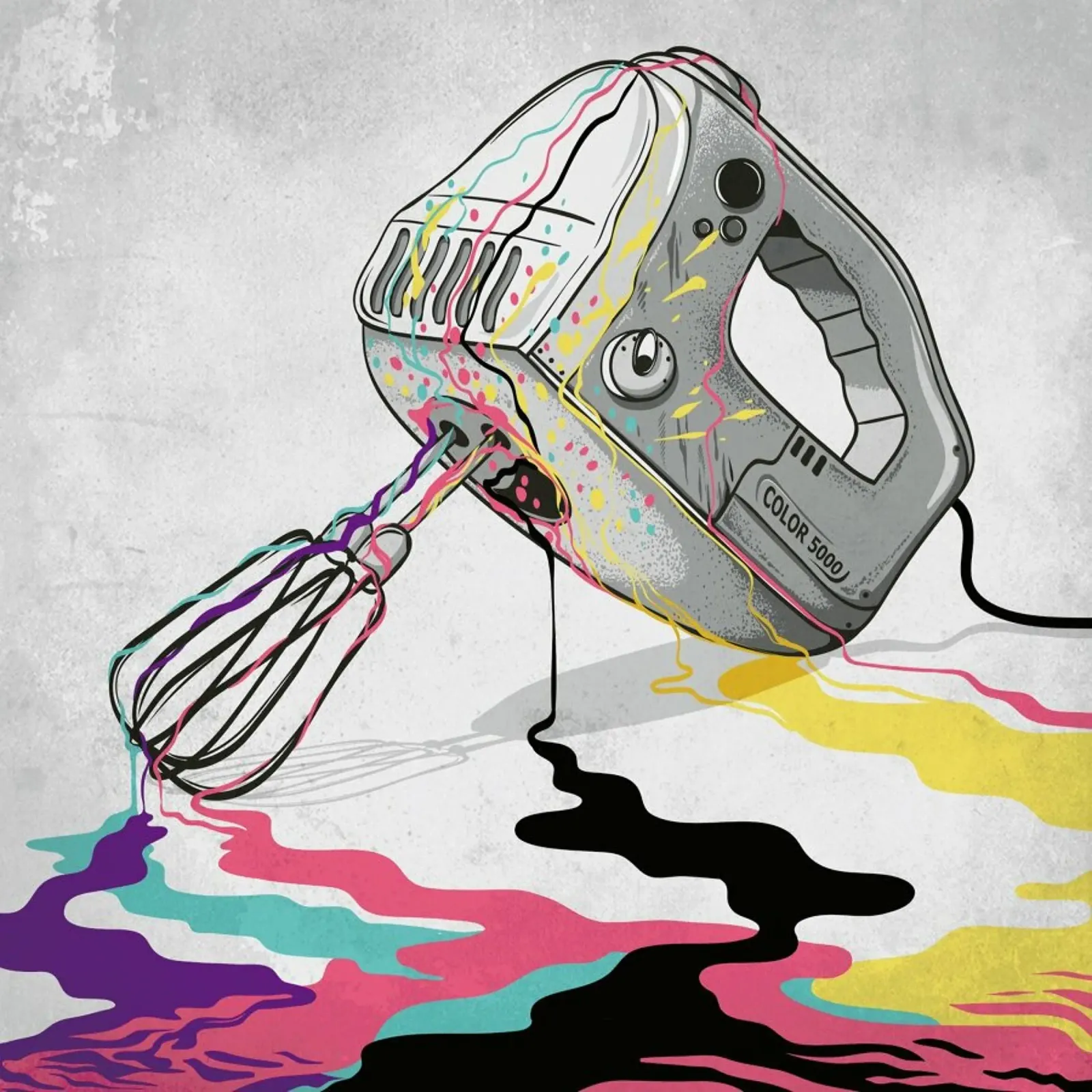 Color Mixer poster con telaio in plastica da Robert Richter