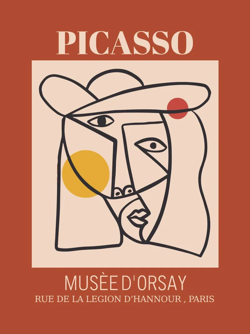 Abstract portrait - Cubist elegance hahnemühle by Whole©