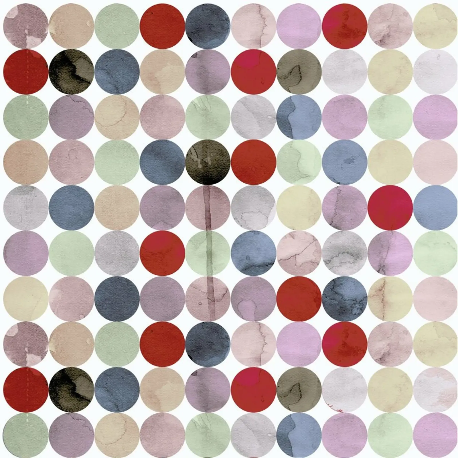 Winter Polka Dots alu-dibond by cafelab