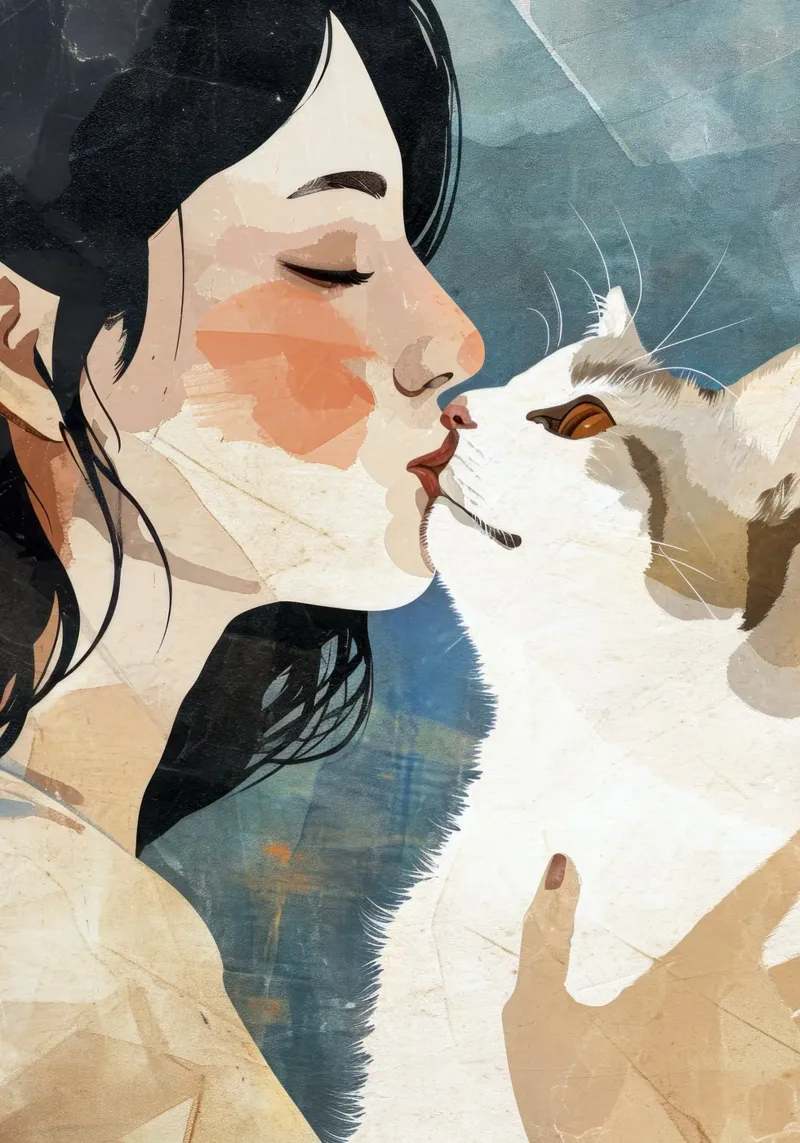 Mi piace l'arte dei gattini pellicola backlit da Justyna Jaszke JBJart