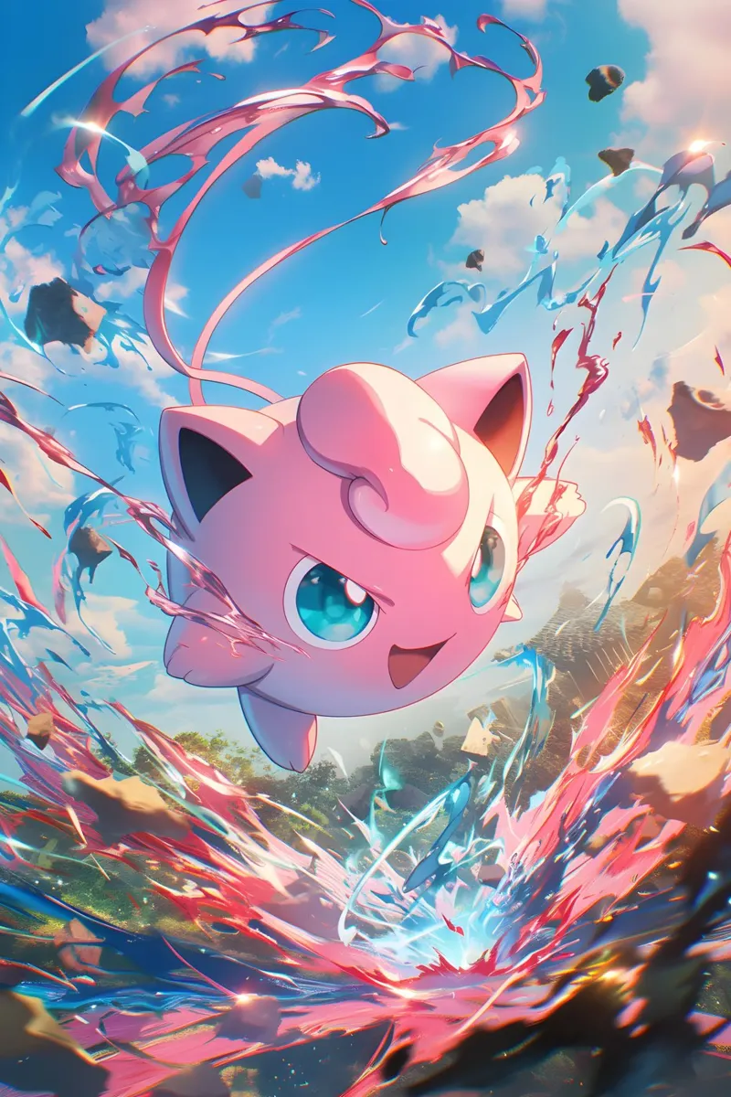 Jigglypuff Pokemon pellicola backlit da CreativeStudio