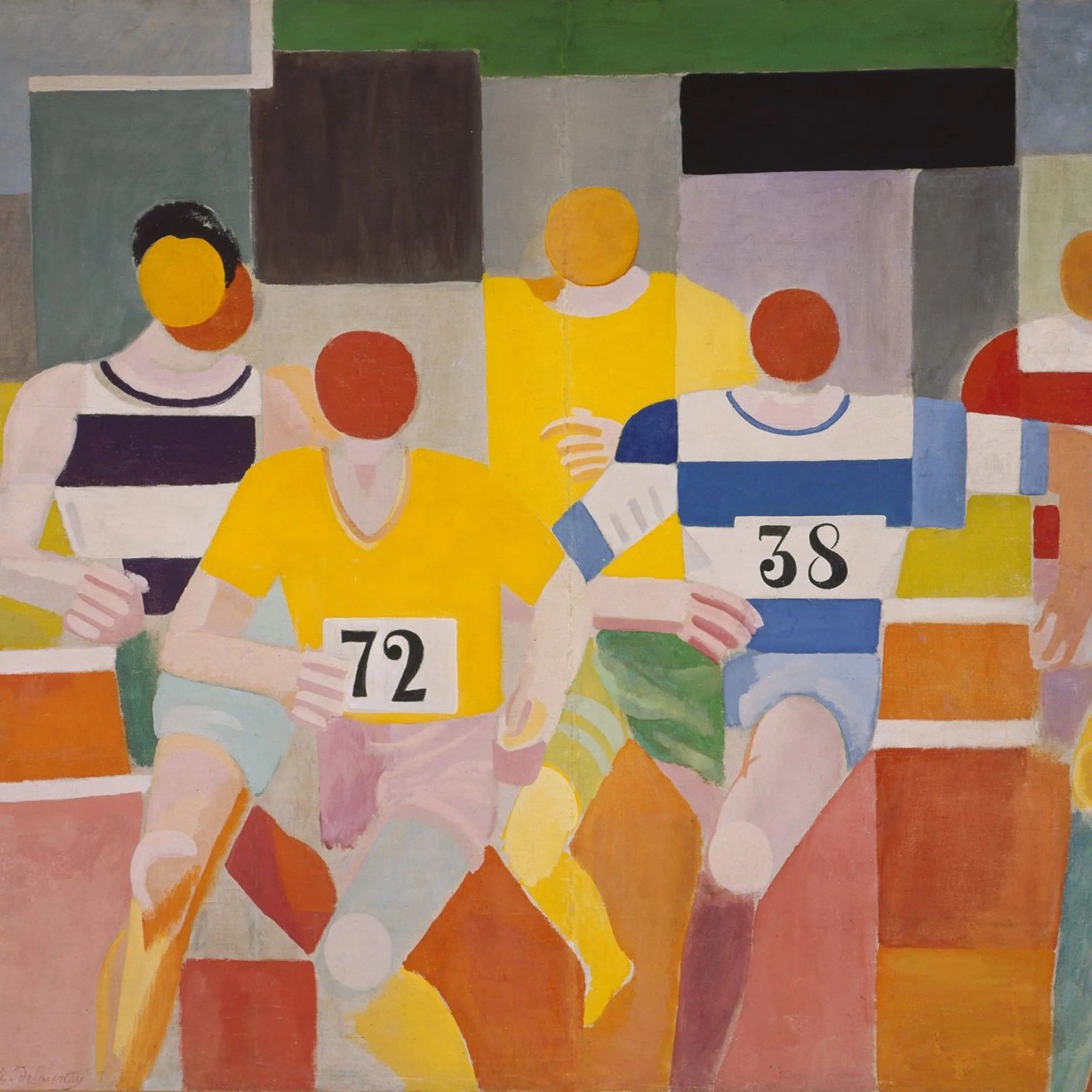 Robert Delaunay - Les coureurs poster de ARTOTHEK
